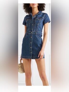 denim dress styling Savannah Medium Wash V Neck Sleeveless Mini S / Medium Wash The traditional Western belt A moment for my Size:XL-17.5 36/37 Wedding Dance